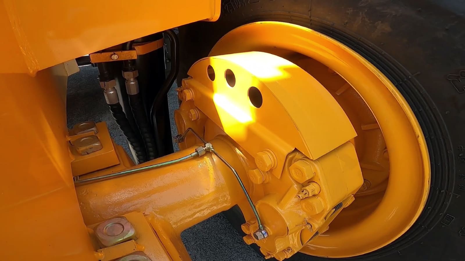 JGM757K wheel loader high reliable axle and braking system