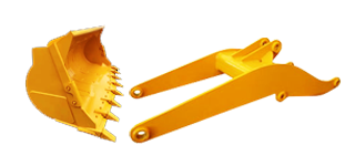 Heavy Equipment Frame and Bucket