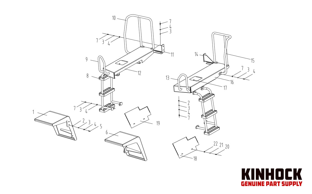 Heavy equipment other cover and parts diagram